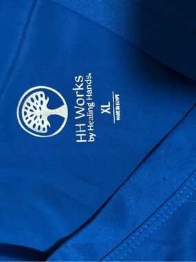 healing hands HH Works Medical Scrub Top in Royal Blue